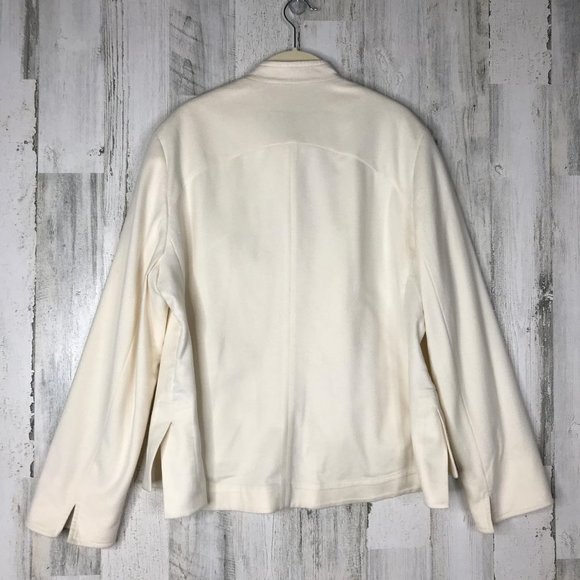 💜 Akris Punto Natural Zip up Wool & Angora Jacket - Picture 7 of 12